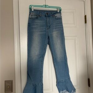 Stylish Blue Flare Jeans